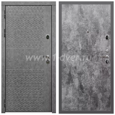 Входная дверь Армада Гарант Штукатурка графит ФЛ-502 (без стекла) ПЭ Цемент темный 6 мм