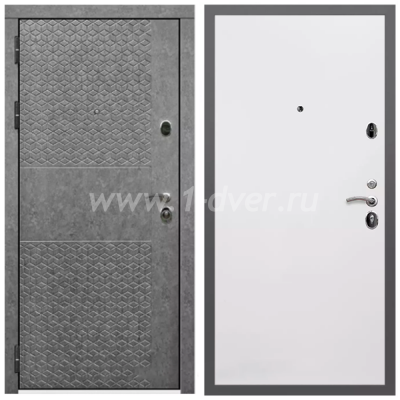 Входная дверь Армада Гарант Штукатурка графит ФЛ-502 (без стекла) Гладкая белый матовый 10 мм