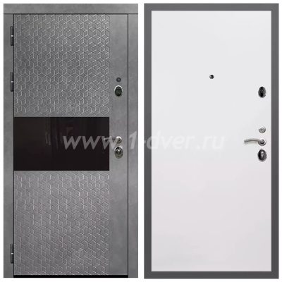 Входная дверь Армада Гарант Штукатурка графит ФЛС-502 Гладкая белый матовый 10 мм