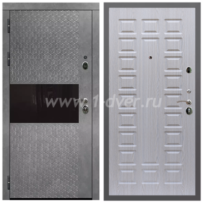 Входная дверь Армада Гарант Штукатурка графит ФЛС-502 ФЛ-183 Беленый дуб 16 мм