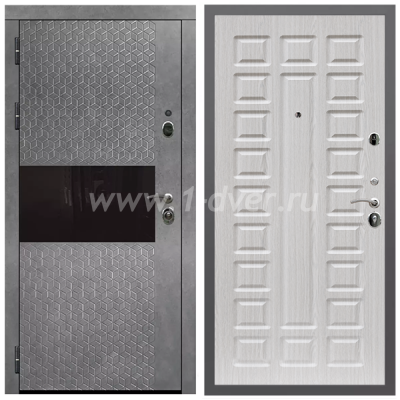 Входная дверь Армада Гарант Штукатурка графит ФЛС-502 ФЛ-183 Сандал белый 16 мм