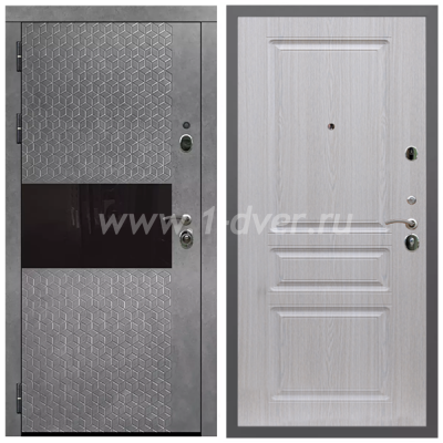 Входная дверь Армада Гарант Штукатурка графит ФЛС-502 ФЛ-243 Беленый дуб 16 мм