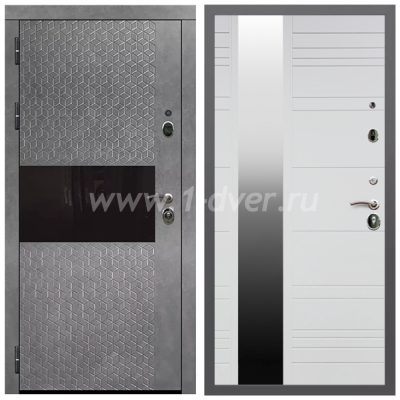 Входная дверь Армада Гарант Штукатурка графит ФЛС-502 ФЛЗ-Сити Белый матовый 16 мм