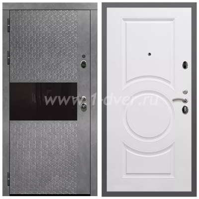 Входная дверь Армада Гарант Штукатурка графит ФЛС-502 МС-100 Белый матовый 16 мм