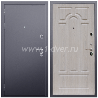 Входная дверь Армада Люкс Антик серебро ФЛ-58 Беленый дуб 16 мм