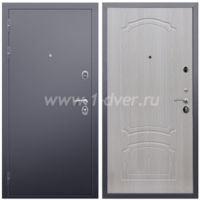 Входная дверь Армада Люкс Антик серебро ФЛ-140 Беленый дуб 6 мм