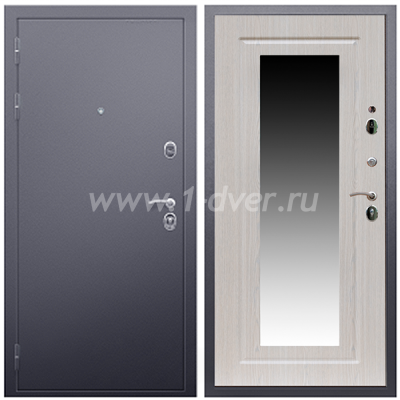 Входная дверь Армада Люкс Антик серебро ФЛЗ-120 Беленый дуб 16 мм