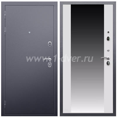 Входная дверь Армада Люкс Антик серебро СБ-16 Белый матовый 16 мм