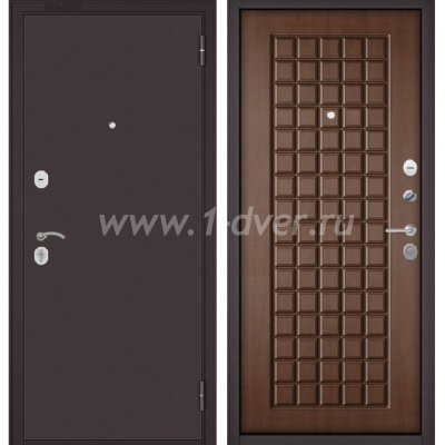 Входная дверь Бульдорс (Mastino) Family ECO-70 букле шоколад, МДФ карамель, E-112
