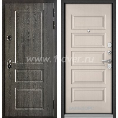 Входная дверь Бульдорс (Mastino) Trust Standart-90 БШ дуб графит 9SD-2, дуб светлый матовый 9S-108