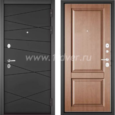 Входная дверь Бульдорс (Mastino) Trust Standart-90 БГ графит софт 9S-130, карамель 9SD-1