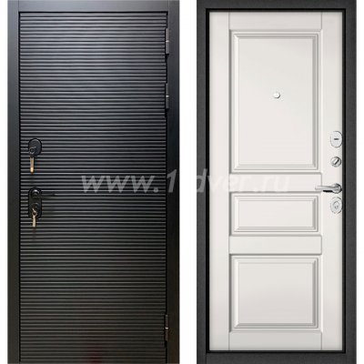 Входная дверь Бульдорс (Mastino) Trust MASS-90 черный матовый 9S-181, белый софт 9SD-2