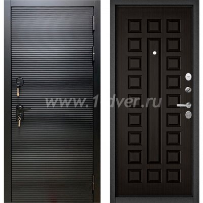 Входная дверь Бульдорс (Mastino) Trust MASS-90 черный матовый 9S-181, венге 9S-110
