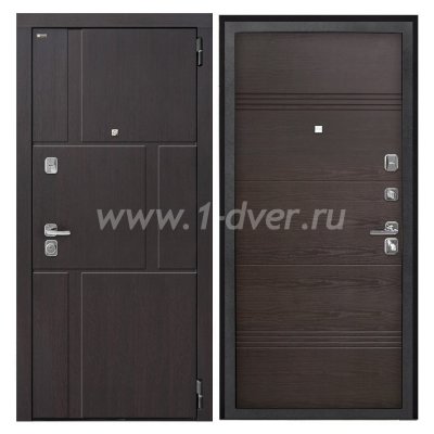 Входная дверь Интекрон Спарта New венге, венге поперечный