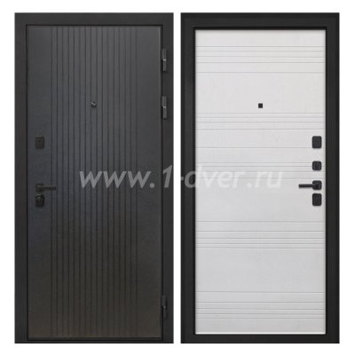 Входная дверь Интекрон Профит лофт черный, ФЛ-316 белый ясень