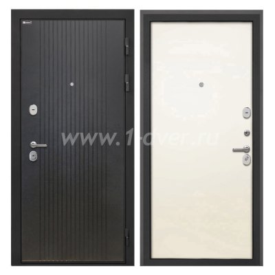 Входная дверь Интекрон Сицилия Remix лофт черный, силк жасмин