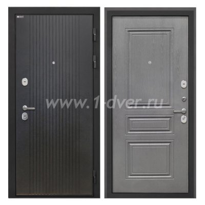 Входная дверь Интекрон Сицилия Remix лофт черный, ФЛ-243-м графит вуд дуб