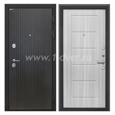 Входная дверь Интекрон Сицилия Remix лофт черный, ФЛ-39 сандал белый