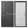 Входная дверь Интекрон Олимпия лофт черный, ФЛ-316 белый ясень