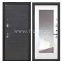 Входная дверь Интекрон Сицилия Remix эковенге поперечный, ФЛЗ120М белая матовая, зеркало