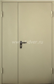 Огнеупорная двухстворчатая дверь П-дд-11 с установкой