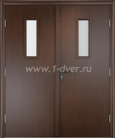 Противопожарная дверь двухстворчатая П-дд-15 с установкой