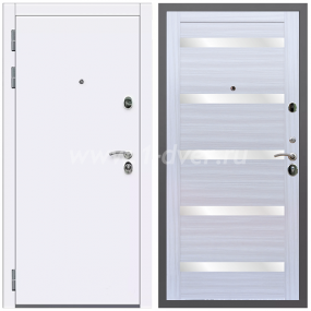 Входная дверь Армада Кварц СБ-14 Белое стекло Сандал белый 16 мм - качественные входные металлические двери (цены) с установкой