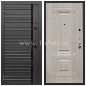 Входная дверь Армада Каскад black ФЛ-2 Беленый дуб 6 мм - входные двери в новостройку с установкой