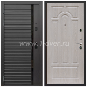 Входная дверь Армада Каскад black ФЛ-58 Беленый дуб 6 мм - входные двери в новостройку с установкой