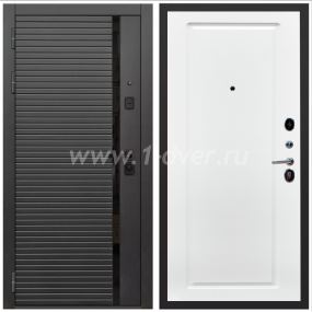 Входная дверь Армада Каскад black ФЛ-119 Белый матовый 16 мм с установкой