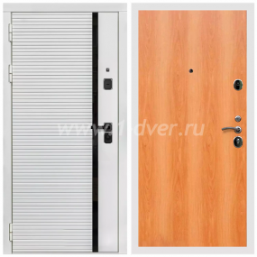 Входная дверь Армада Каскад white ПЭ Орех миланский 6 мм - входные двери цвета шагрень белая с установкой
