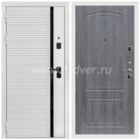 Входная дверь Армада Каскад white ФЛ-138 Дуб филадельфия графит 6 мм - входные двери модерн с установкой