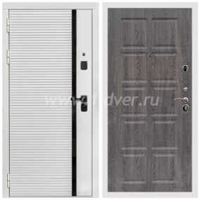 Входная дверь Армада Каскад white ФЛ-38 Дуб филадельфия графит 10 мм - стандартные входные двери с установкой