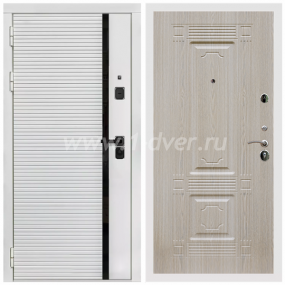 Входная дверь Армада Каскад white ФЛ-2 Беленый дуб 16 мм - теплые входные двери с установкой