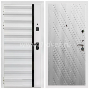Входная дверь Армада Каскад white ФЛ-86 Ясень ривьера айс 16 мм - герметичные входные двери с установкой