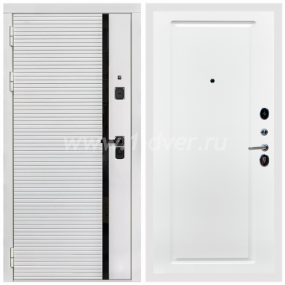 Входная дверь Армада Каскад white ФЛ-119 Белый матовый 16 мм - входные двери цвета шагрень белая с установкой