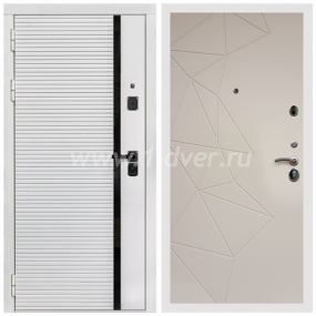 Входная дверь Армада Каскад white ФЛ-139 Какао нубук софт 16 мм - наружные металлические утепленные двери с установкой
