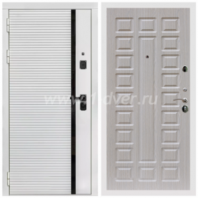 Входная дверь Армада Каскад white ФЛ-183 Сандал белый 16 мм - белые входные двери с установкой