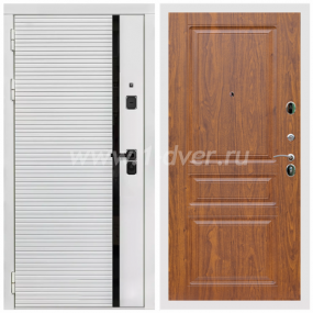 Входная дверь Армада Каскад white ФЛ-243 Мореная береза 16 мм - входные двери цвета шагрень белая с установкой