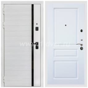 Входная дверь Армада Каскад white ФЛ-243 Белый матовый 16 мм - входные двери цвета шагрень белая с установкой