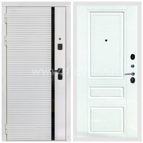 Входная дверь Армада Каскад white ФЛ-243 Ясень белый 16 мм - узкие входные двери с установкой