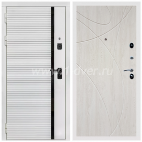 Входная дверь Армада Каскад white ФЛ-247 Сосна белая 16 мм - входные двери фрезерованная панель с установкой