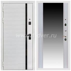 Входная дверь Армада Каскад white СБ-16 Сандал белый 16 мм - входные двери цвета шагрень белая с установкой