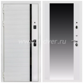 Входная дверь Армада Каскад white СБ-16 Белый матовый 16 мм - глухие металлические двери (входные) с установкой