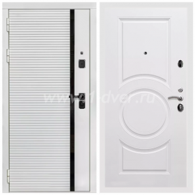 Входная дверь Армада Каскад white МС-100 Белый матовый 16 мм - левые входные двери с установкой