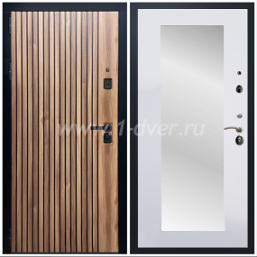 Входная дверь Армада Вектор ФЛЗ-Пастораль Белый матовый 16 мм - металлические двери с зеркалом с установкой