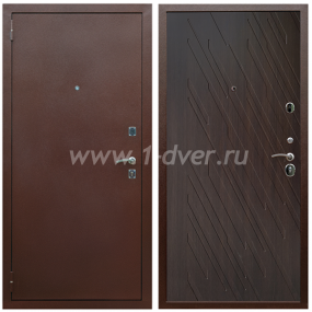 Входная дверь Армада Комфорт ФЛ-86 Венге структурный 16 мм - металлические двери эконом класса с установкой