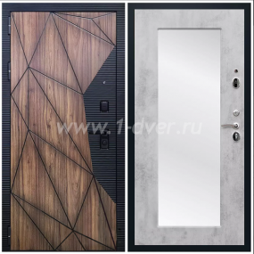 Входная дверь Армада Ламбо ФЛЗ-Пастораль Бетон светлый 16 мм - металлические двери с зеркалом с установкой