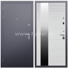 Входная дверь Армада Люкс Антик серебро ФЛЗ-Сити Белый матовый 16 мм - входные двери 2000 мм с установкой