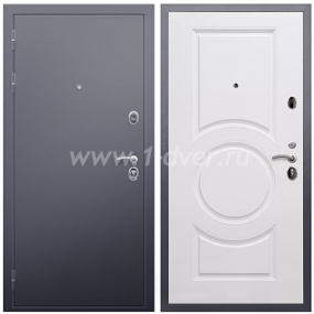 Входная дверь Армада Люкс Антик серебро МС-100 Белый матовый 16 мм - входные двери в Серпухове с установкой